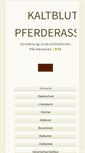 Mobile Screenshot of kaltblut-pferd.com