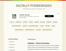 Tablet Screenshot of kaltblut-pferd.com